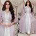 Women’s Clothing Muslim women's hot diamond luxury dress suit shiny silk satin three piece dress_ecoleips.com