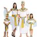 Halloween Adult Egyptian Pharaoh Queen King Prince Costume Role Play Saudi Arabian Robe_ecoleips.com