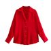 "Luxury Silk Satin Shirt For Women – Premium 20 Elegant Colors (XS–L)"_ecoleips.com