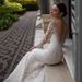 Long-sleeved Mermaid Wedding Dress, Forest Style, 2025 New Model, Simple Deep V-neck, Backless, Suitable For Travel_ecoleips.com