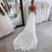 Women's Clothing Wedding Dress Forest Series Bride Simple Deep V Neck Large Backless Travel Photography Small Tail Soft Yarn Fishtail_ecoleips.com