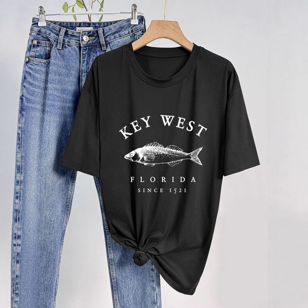 Women's Casual Multi-Color Round Neck Short Sleeve T-Shirt Style Simple Fashionable Sports Top Solid Loose Fit_ecoleips.com