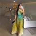 Women's Clothing New Style Fashion Temperament Elegant Halter Neck Pleated Gradient Color Dress Long Skirt_ecoleips.com