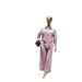 Women's Casual Striped Shirt With High-Waisted Wide Leg Pants Set - Comfortable Loose Fit Spring Outfit_ecoleips.com
