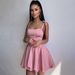 Women's Clothing Solid Color Corset Sexy Puffy Dress Summer_ecoleips.com