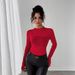 European And American Cross-border 2026 Early Autumn New Sequin Top Women, Slim-fit, Long-sleeved, Shiny, Thin, Suitable_ecoleips.com