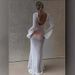 Women's Clothing New Knitted Long Sleeved Backless Emotional Perspective Floor Length Dress_ecoleips.com