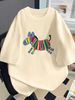 Oversized Women Tshirt Summer Fashion Drawn Printed Casual Short Sleeve Top Pullover Comfortable Plus Size Tee Trendy Outfit_ecoleips.com