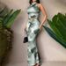Women's Sexy Two Piece Set Halter Neck Top And High-Waisted Skirt Backless Import Export Foreign Trade Clothing_ecoleips.com
