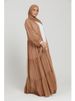 New Muslim Woman Dress Belt At Cuffs Chiffon Pearl Islamic Long Veiled Dresses Ramadan Turkey Dubai Abaya Modest Clothing Women_ecoleips.com