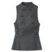 Cross-border European And American Women's Fashion INS Popular Sleeveless Double-breasted Button Top_ecoleips.com