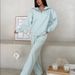 Women's Long Sleeve Stand Collar Zipper Sports Suit Casual Two-Piece Set For Spring And Autumn_ecoleips.com