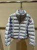 girl 2025 Winter New Stylish Ribbed Down Jacket For Women, Short Stand Collar, Korean Fashion Puff Soft Coat_ecoleips.com