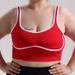 Plus Size Wire-Free Backless Sports Vest For Women Color-Blocked Shock Absorption Outdoor Wear Fitness Running Yoga_ecoleips.com