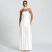 Elegant Off-Shoulder Bodycon Midi Dress With Back Slit, Open Back & Flowing Sash For Parties Versatile Elegance For Evenings_ecoleips.com