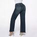 Women's Clothing Temperament Mid Waist Straight Loose Retro Washed Jeans Women's Nine Point Pants_ecoleips.com