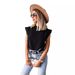 Summer Simple Stand-Up Collar Lip-Printed Women's Blouse For Women_ecoleips.com