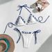 Women's Clothing Swimsuit Women's Sexy Solid Color Bikini Sling Briefs Bikini Ladies Beach Vacation Ins Swimsuit_ecoleips.com