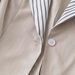 Women's British Style Oversized Blazer With Contrast Collar – Slim Fit Long Sleeve Work Jacket For Office & Casual_ecoleips.com