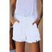 Aria Basics Aria Basics 2023 Summer New European And American Cross-Border Fashion Elastic Waist Drawstring Casual High-Waisted Slimming Denim_ecoleips.com