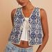 2025 European And American Pants Hot-selling Women's Casual Woven Printed Vest Short Style_ecoleips.com