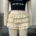 Y2K Women's Multi-Layer Cake Pants Skirt Set Sexy Hot Girl Lace Shorts Fashion Halloween_ecoleips.com