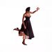 European And American Sexy Women's Fashion Cross-Border New V-Neck Sleeveless Puff Long Dress_ecoleips.com