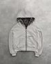 Cross-Border European And American 2025 Autumn Winter New Leopard Print Hoodie Reversible Zipper Loose Sweatshirt_ecoleips.com