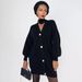 Aria Basics Aria Basics Cross-border Mid-length Knitted Cardigan, European And American Autumn/winter New Style, Loose V-neck With Metal_ecoleips.com