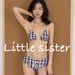 Women's Retro Plaid Push-Up Bikini Set Sexy Backless High-Waist Two-Piece Swimsuit With Drawstring For Small Bust Vacation Style_ecoleips.com