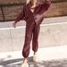 Women's Casual Solid Color Lounge Set Long Sleeve Pullover Sweater & Pants Outfit Comfortable Autumn Winter Knitwear_ecoleips.com