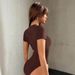 New Cross-border European And American Slim-fit Y2K Subculture Style Top, Sexy Figure-flattering Jumpsuit_ecoleips.com
