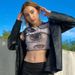 Y2K Street Style Hot Girl T-Shirt Women's Short Sleeve Cropped Top Ins European American Fashion Glasses Vest Retro_ecoleips.com
