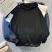 autumn And Winter Fleece-lined Plain 2025 Loose-fitting Unisex Sweatshirt, Solid Color, Loose Fit, Student_ecoleips.com