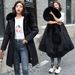 "Women's Fleece-Lined Short Puffer Coat Winter Thickened Warm Jacket With Faux Fur Hood, Oversized Fit, Zip Closure, Multiple Colors & Sizes"_ecoleips.com