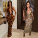 Women's Clothing Wild Leopard Color Dress Long Skirt_ecoleips.com