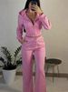 Women's Clothing Y2K Rhinestone Hooded Sweatshirt Cardigan High-Waisted Slim Fit Sweatpants Set American Style Casual Fashion_ecoleips.com