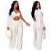 Women’s Clothing Fashion Women's Clothing New One Shoulder Pleated Casual Solid Color Suit_ecoleips.com