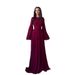 European And American 2025 Autumn Slim-Fit Fashionable Elegant Long-Sleeve Long Dress With_ecoleips.com