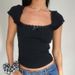 Women's Short Ribbed T Shirts European And American Style Niche Tops Cross Border Sourcing_ecoleips.com