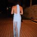 Halter Neck Backless Dress With Fringe – Bodycon Midi Dress For Night Out_ecoleips.com