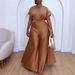 Women's Clothing Satin Silky Strap Flying Sleeve Wide Leg Two Piece Suit_ecoleips.com