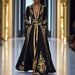 Women's Retro Court Dress Printed Middle Eastern Style Muslim Fashion_ecoleips.com