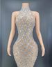 Sparkling Sequin Mesh Short Dress For Sexy Party Nights Elegant Performance Wear Women's Clothing Dress_ecoleips.com