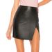 Verve Sexy Women's High Waist Zipper Bodycon Mini Premium PU Leather Skirt_ecoleips.com