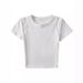 American-Style Retro, Spicy-Looking Short-Sleeved Cotton T-Shirt For Women A Summer Top With An Open Neckline And Perf_ecoleips.com