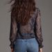 2026 Independent Site European And American Cross-Border Bohemian Paisley Sheer Print Chiffon Shirt_ecoleips.com