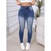 Cross-border European And American Style Jeans With Simple Back Pocket Embroidery, Stretchy Tight-fitting Denim Women's_ecoleips.com