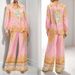 Women's Clothing Long Sleeved Pink Printed Shirt And Trousers Casual Fashion Suit American Style For Spring 2026_ecoleips.com