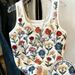 Women's Slim Fit Printed Floral Vest Sleeveless Top Style Short Spot Goods Supply_ecoleips.com
